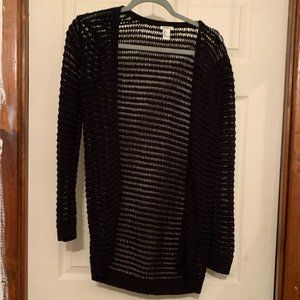 Black Knitted Cardigan - Size S
